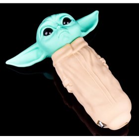 The Grogu - 5" Silicone Baby Yoda Hand Pipe New