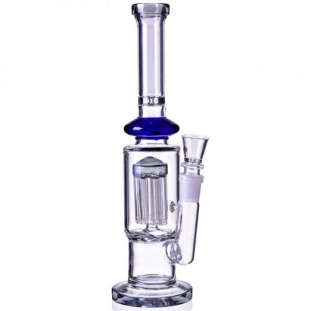 12" Bong with Slotted 8 Arm Tree Percolator Water Pipe New