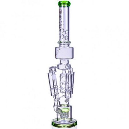 The Imperial - Lookah? - 23" Sprinkler Perc to Triple Honeycomb Chamber Bong - Ice Green New