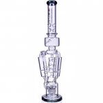 The Imperial - Lookah? - 23" Sprinkler Perc to Triple Honeycomb Chamber Bong - Black Ice New