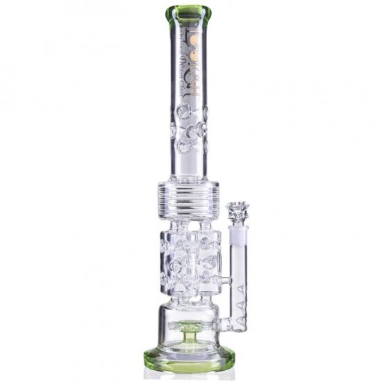 Emerald Bong - Lookah Premium Series Bong 20\" Sprinkler Perc With Triple Barrel Connected With Single Dome New