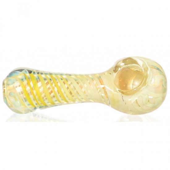 FUMED SPIRAL WITH SWIRLS AROUND - GOLDEN FUMED New