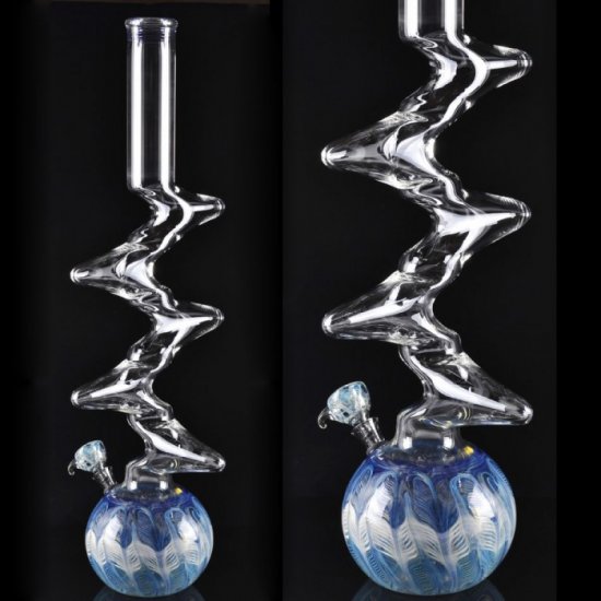 21\" Monster Zong Water Pipe - Pentakinked Double Zong New