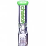 Hulk's Pipe - Cheech Glass - 19" Triple Tree Perc Beaker Base Bong - Slyme New