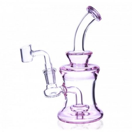 The Iced Pink - 7 inch Mini Water Pipe in Pink New