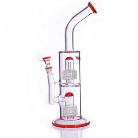 13" Tilted Double Matrix ShowerHead Percolator - Red New