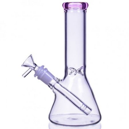 The Fuji - 8" Beaker Base Bong - Pink New