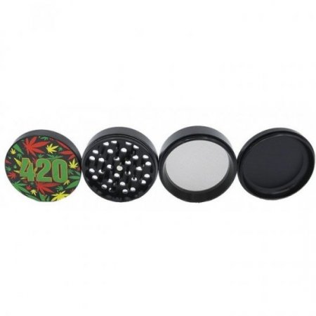 V Syndicate? - 420 Rasta 4-Piece SharpShred? Grinder New