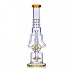 Rodimus Prime - 17" Sprinkler Perc to Coil Perc 4-Arm Recycler Bong New