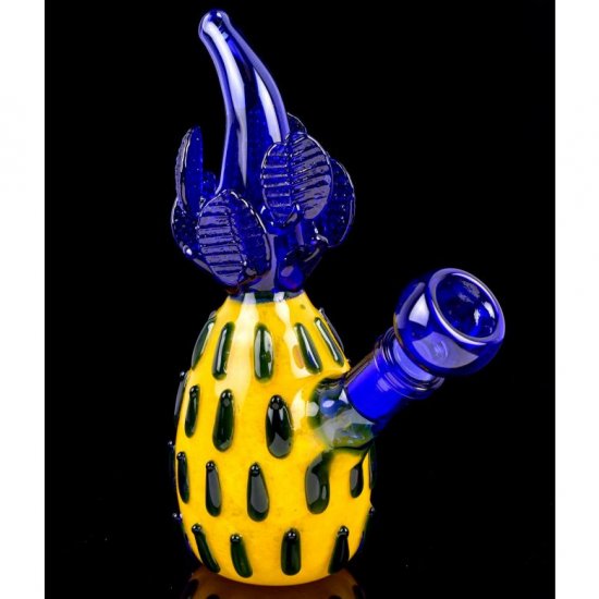 7\" Mini Pineapple Bong Water Pipe - Blue New