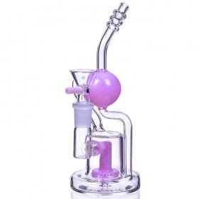 Exoskeletal Smoke - 8" Dual Arm Showerhead Perc Recycler - Purple New