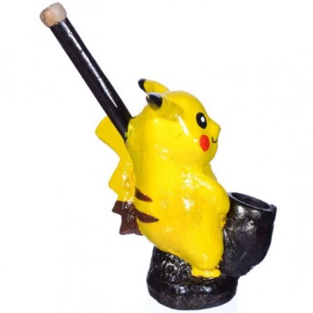 6" Character wooden pipes - Pikachu New