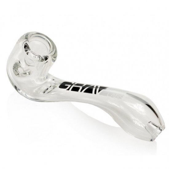 GRAV? Classic Sherlock 6\" Shiny Curved Sherlock Glass Hand Pipe - Clear New