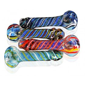 5" Twisted Tip Glass Pipe New