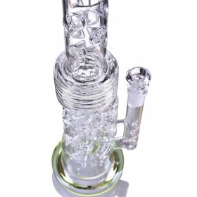 Emerald Bong - Lookah Premium Series Bong 20" Sprinkler Perc With Triple Barrel Connected With Single Dome New