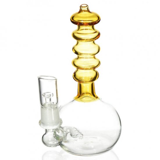 The Portable Lava Tube Mini Oil Dab Rig with Oil Dome and Nail and Dry Herb Bowl - Butter New