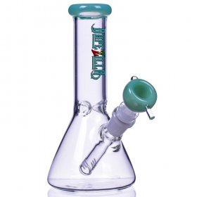 Lil Zilla - 7" Thick Beaker Base Bong - Milky Green New