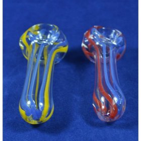 3" Striped Glass Pipe Buy One Get One Free New