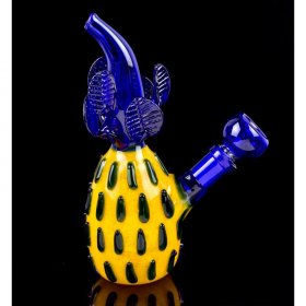 7" Mini Pineapple Bong Water Pipe - Blue New