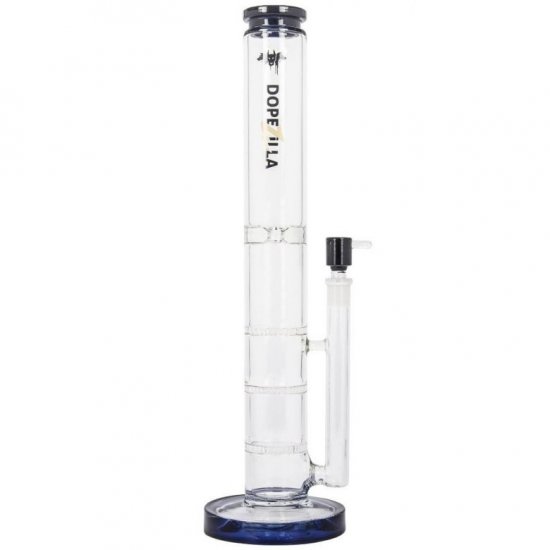 16\" Extra Heavy Triple Honeycomb Bong Water Pipe With Matching Bowl - Black New