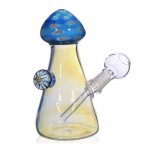 6" Cute Mushroom Bong With Dry Bowl and A Concentrated Dab Rig New