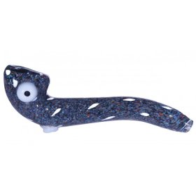 5" spotted Sherlock Glass Pipe - Purple New