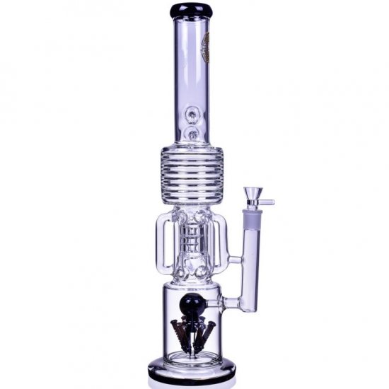 Smoke Runner - On Point Glass - 20\" 6 Arm w/ Sprinkler Perc Bong New