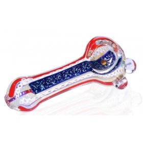 3" Fumed Dichro Hand Pipe - Red New