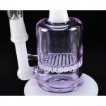 5" Micro Honeycomb Oil Rig Water Pipe - White & Purple New