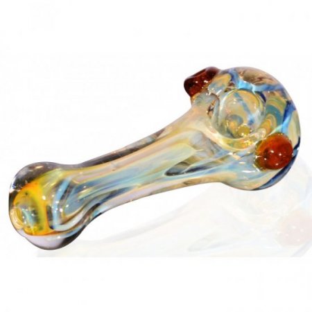 4.5" Flower Fumed Hand Pipe New