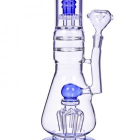 20" Inch Sprinkler Perc to Matrix Perc Bong Glass Water Pipe - 14mm Male Dry Herb Bowl - Assorted Colors New