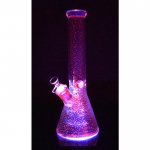 The Smoke Dance Floor - 14" Iridescent Color Shifting Shiny Bong With Colored Lights and A Remote Control New