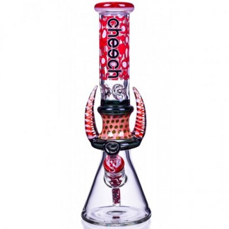 Devil's Heart - Cheech? - 14" Dual Horn Beaker Base Bong New