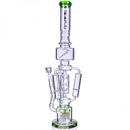 The Imperial - Lookah? - 23" Sprinkler Perc to Triple Honeycomb Chamber Bong - Ice Green New
