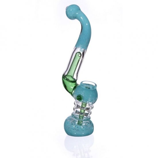 8\" Sherlock Bubbler with Perc - White Only! New