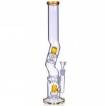 The Splasher - 18" Double Matrix Perc Zong Bong - Ash Black New