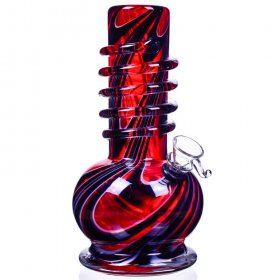 The Melody - 8" Swirled Round Base Bong New