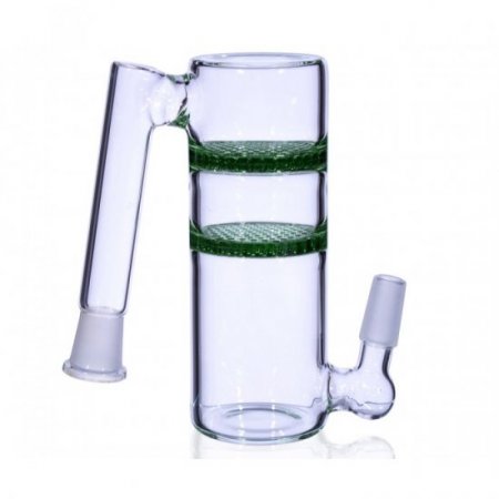 Double Honeycomb Ashcatcher - 14mm - Green New