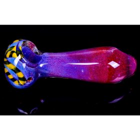 4" Fritted Heavy Pipe - Purple New