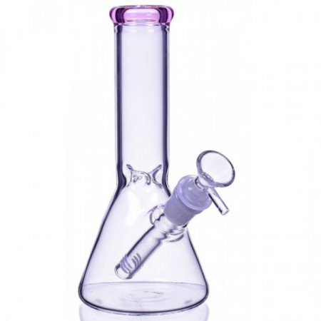 The Fuji - 8" Beaker Base Bong - Pink New