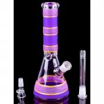 Cotton Candy - 10" Dual Frosted Color Beaker Bong - Purple New