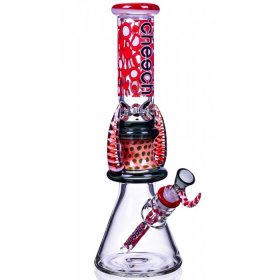 Devil's Heart - Cheech? - 14" Dual Horn Beaker Base Bong New