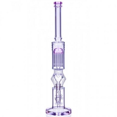 16" Inch Large Sprinkler to Tree Perc Bong Glass Water Pipe - 14mm Male Dry Herb Bowl - Pink New