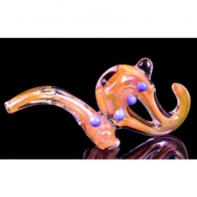 The Ancient Hook - 8" Golden Fumed Bubbler New