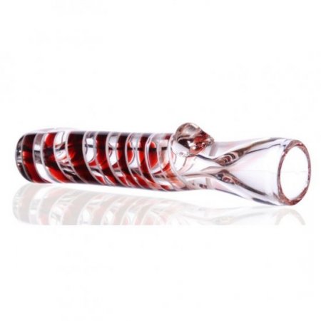 3" Swirled Fumed Chillum - Red New