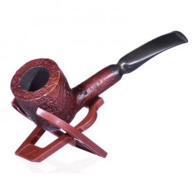 6" Straight Italian Wooden pipe - Dark Cherry New