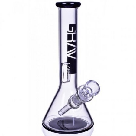 GRAV? 8" Small Simple Clear Beaker Base Smoking Bong Water Pipe New