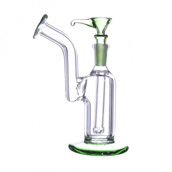 6\" Mini Bubbler with Dry Herb Bowl - Green New