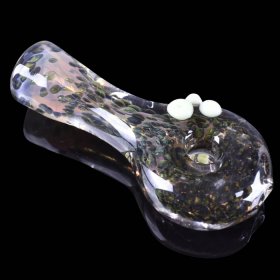 3.5" Golden Fumed Chillum With Donut Hole and shiny texture New