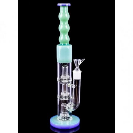 16" Triple Inline Showerhead Percolator Bong New